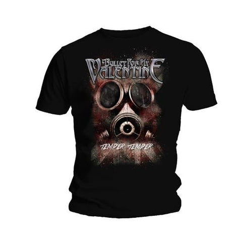 BULLET FOR MY VALENTINE TEE: TEMPER TEMPER GAS MASK