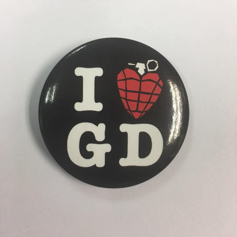 GREEN DAY BADGE: I LOVE G D