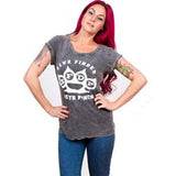 FIVE FINGER DEATH PUNCH LADIES FASHION TEE: KNUCKLEDUSTER
