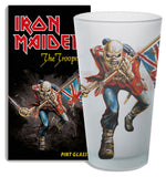 IRON MAIDEN PINT GLASS: THE TROOPER