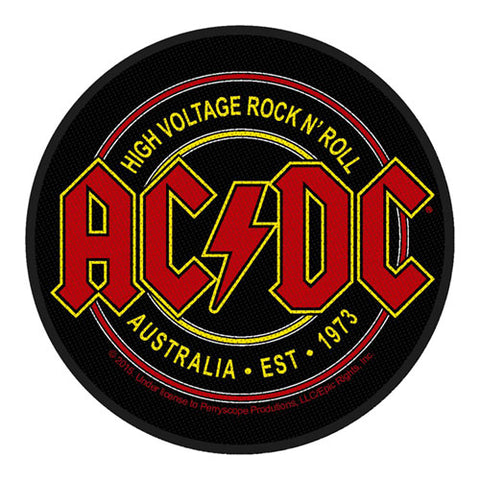 AC/DC WOVEN PATCH: HIGH VOLTAGE