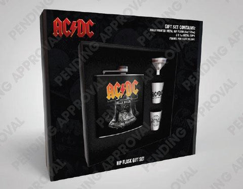 AC/DC HIP FLASK SET: HELLS BELLS